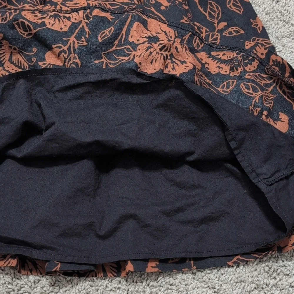 Janie and Jack‎ Tiered Sundress Black Brown Floral Girl's Size 14